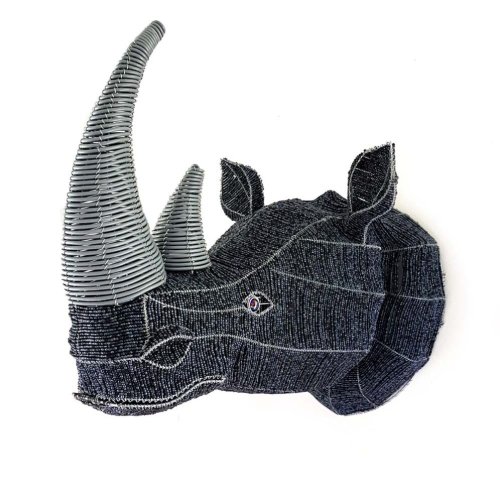 Handmade Rhino Head