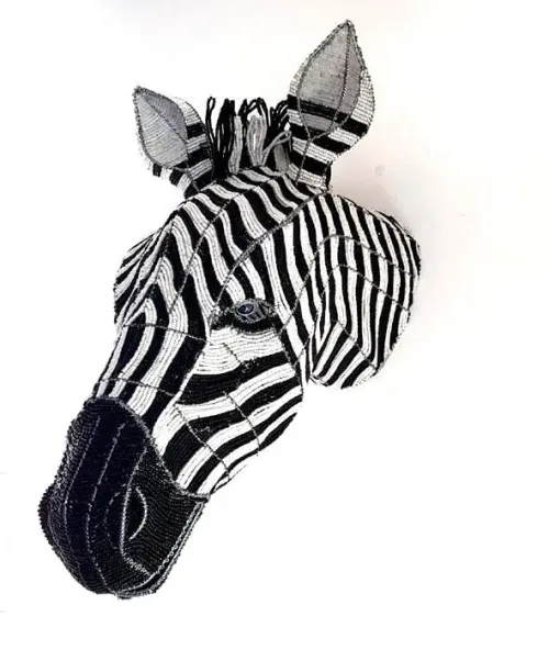 Zebra Trophy Head