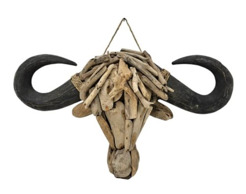 Handmade Driftwood Bull Head