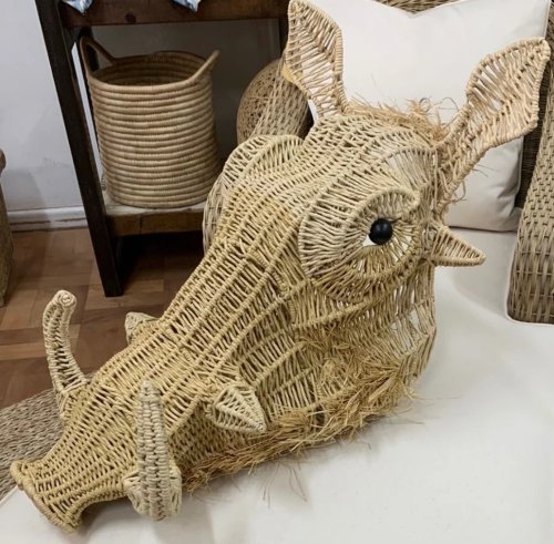 Woven Warthog Head