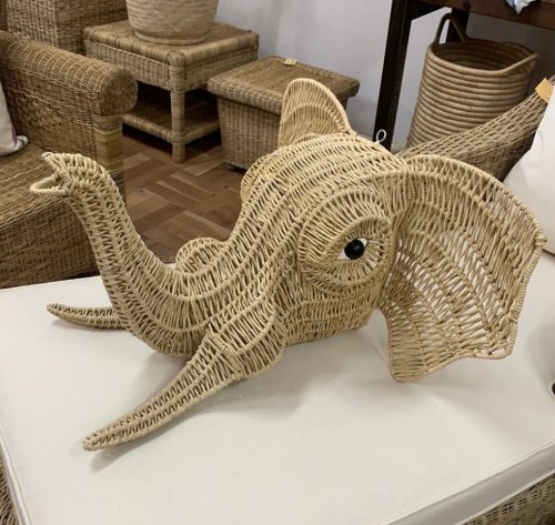 Woven Elephant Head