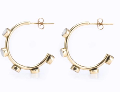 Zuri Hoops Bone