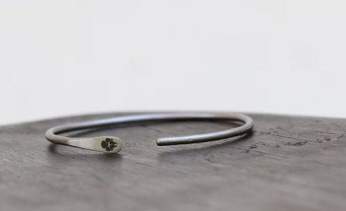 Wild Dog Bangle Silver