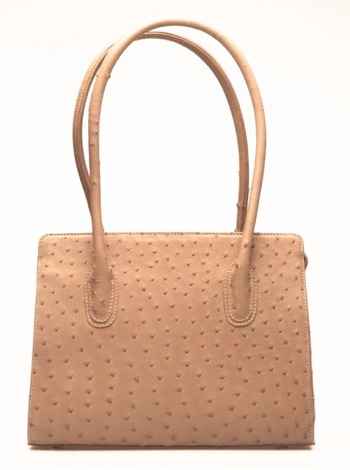 Victoria Ostrich Leather Handbag