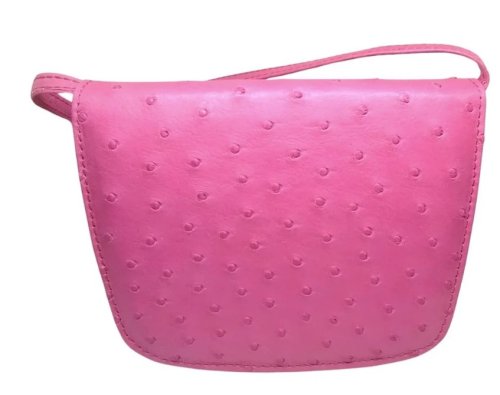 Zoe Ostrich Leather Sling Bag