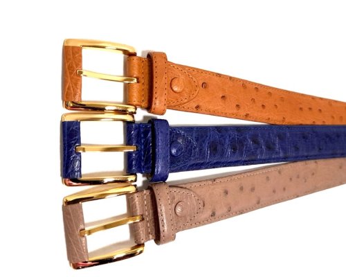 Ostrich Leather Belt