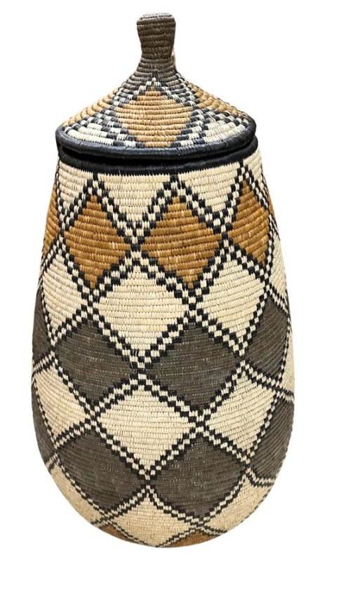 Hand Weaved Diamond Zulu Marriage Basket