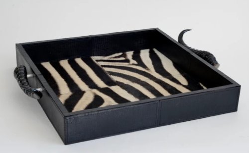 Square Zebra Tray