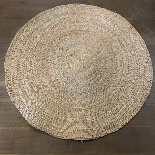 Round Woven Grass Rug