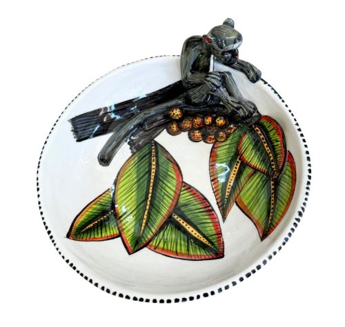 3D Ceramic Monkey Bowl