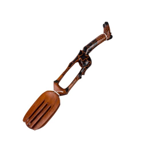 Carved Wooden Salad Servers