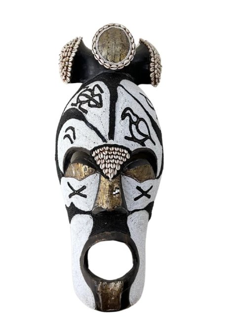 Thick Beaded Fang Mask Female