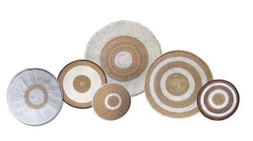 6 Piece Natural &amp;White Wall Gallery Sets