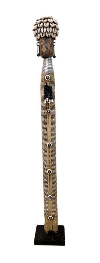 Wooden Beaded Namji Doll - Gold