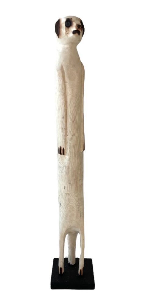 Wooden Meerkat Standing - Large