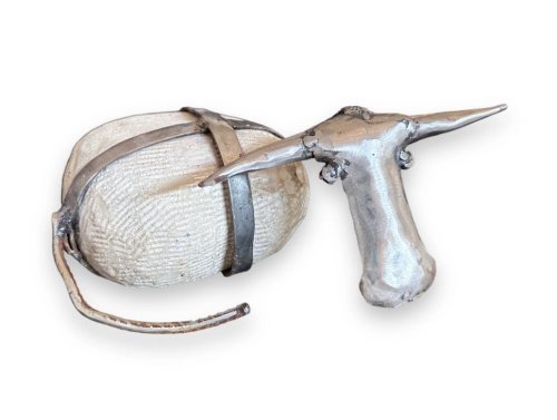 White Stone Cow Reclining