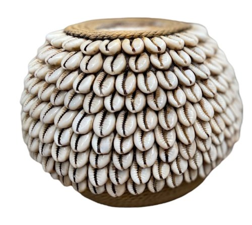 Stained Cowrie Shell Tea Lights - 4" x 5"