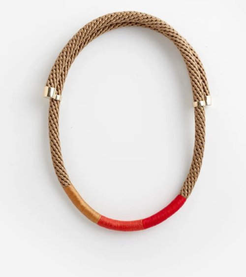 Wrap Necklace - Orange