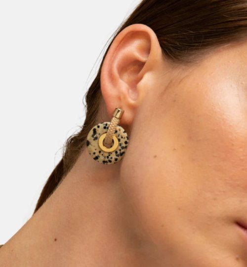 Ousia Earrings - Beige