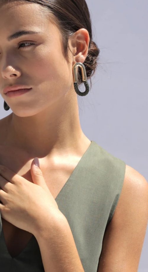 Cantadora Earrings - Olive