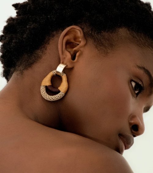 Vessel Earrings - Maroon