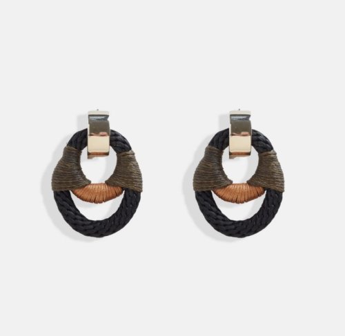 Vessel Earrings - Black