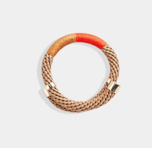 Wrap Bracelet - Beige Orange