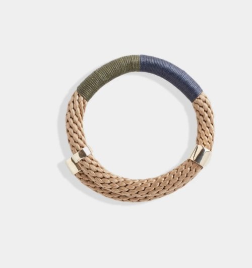 Wrap Bracelet - Beige Navy