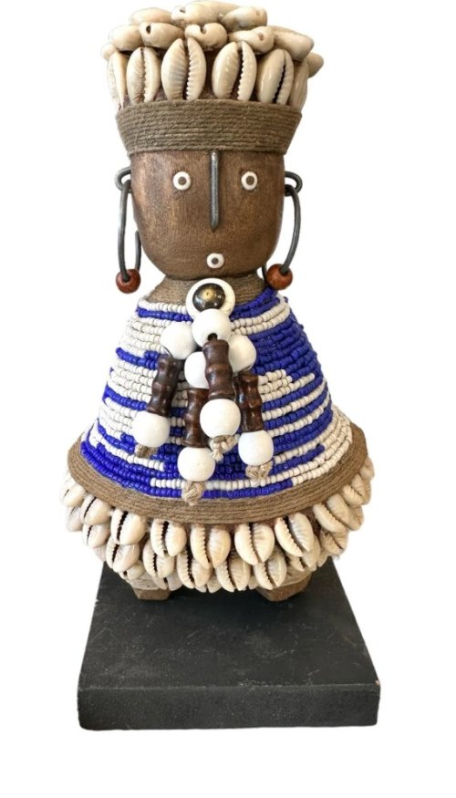 Fat Namji Doll - Blue & White