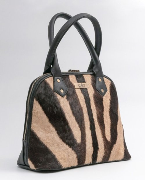 Nadine Zebra Leather Handbag