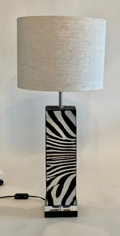 Zebra Box Lamp