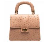 Sumaya Ostrich Leather Handbag