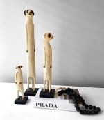 Wooden Meerkat Standing - Small