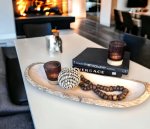 Rustic Hand Carved Wooden Platter