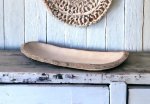 Rustic Hand Carved Wooden Platter