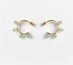Garland Hoop Earrings - Aventurine