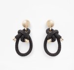 Shimenawa Earrings - Black