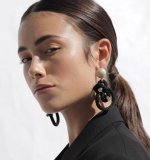 Shimenawa Earrings - Black