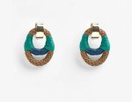 Vessel Earrings - Aqua
