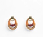 Vessel Earrings - Maroon