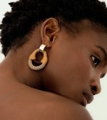 Vessel Earrings - Maroon